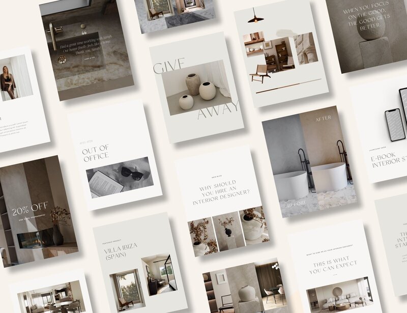 Earthy Instagram templates 4:5 Fern & Fig 6