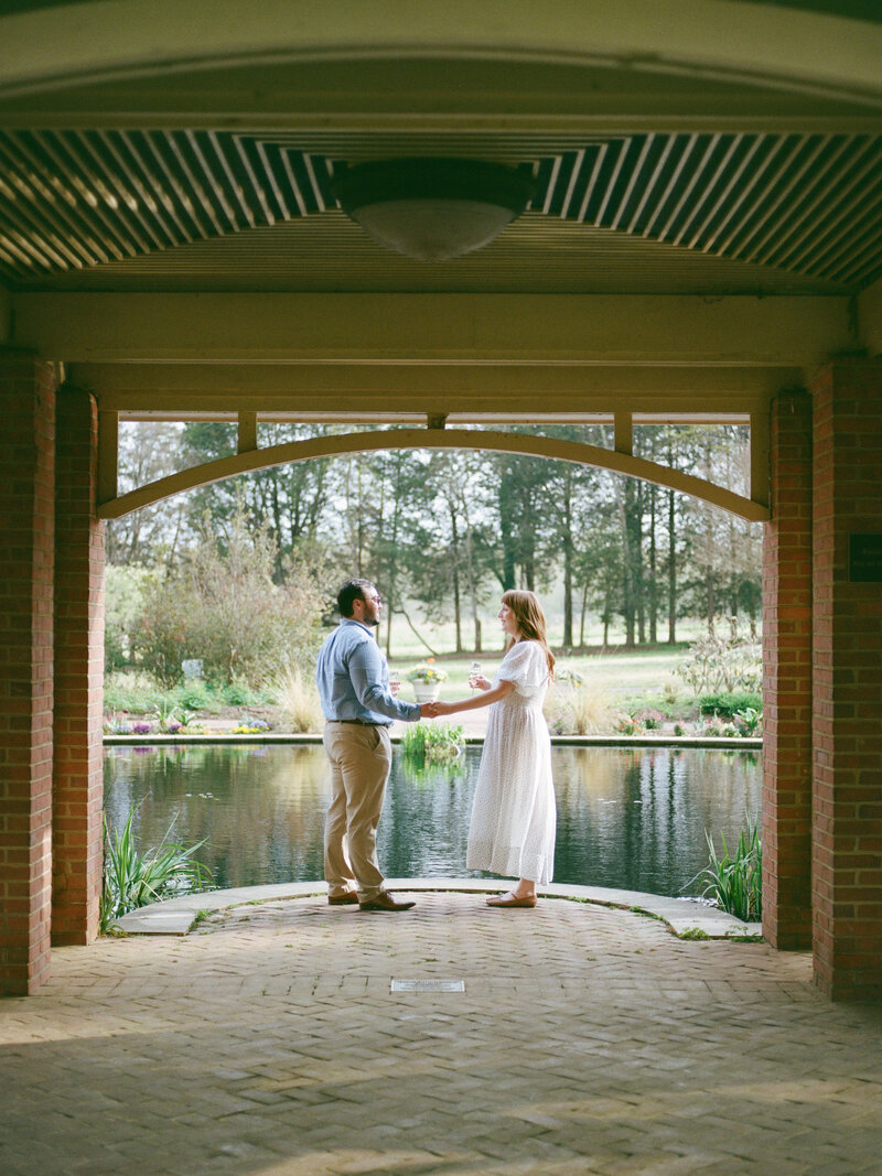 huntsville botanical garden engagement session by huntsville photographers fauna & film