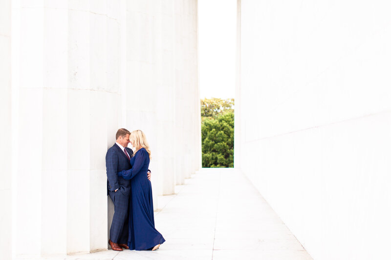 Lincoln Memorial Engagement Session - Washington DC Wedding Photographer - Brianna + Robert - Engagement Session-32