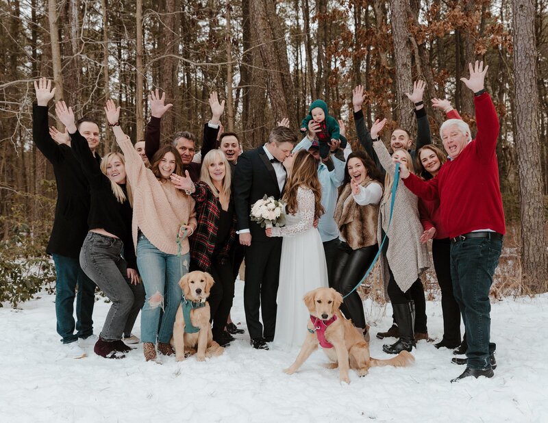 family photo at New Jersey wedding