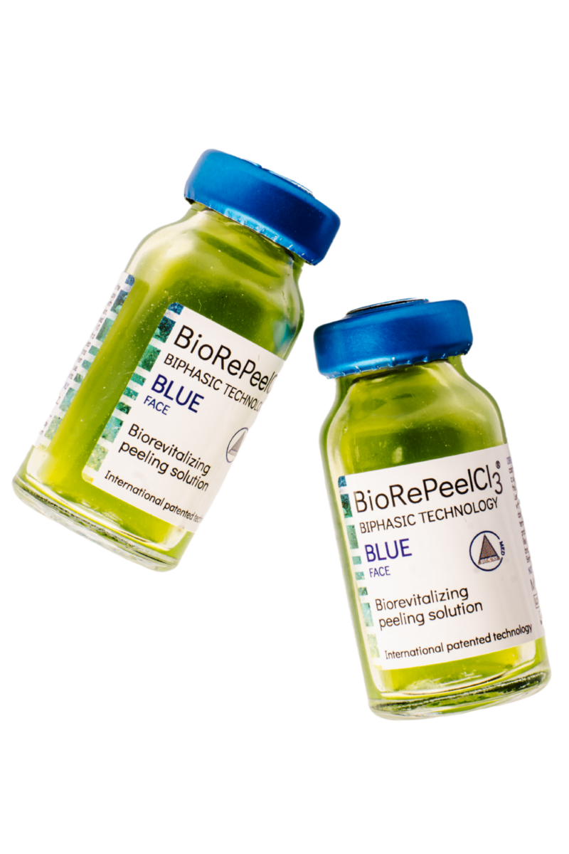 BioRePeel Blue bottles