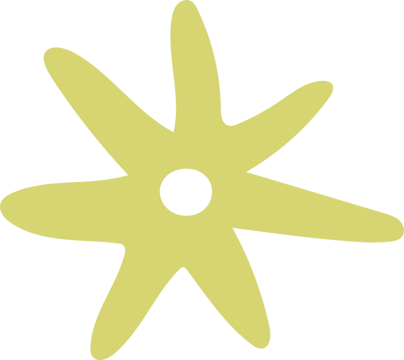 green flower graphic