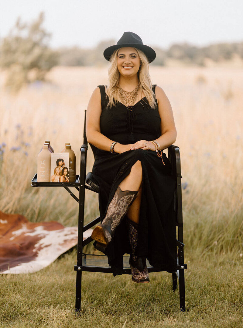 Laura Duflo, spray tan and makeup artist in Mankato, MN, founder of Boho Glow Studio.