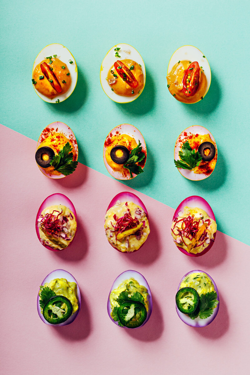 Pickled Deviled Eggs Coloricious Food Photography