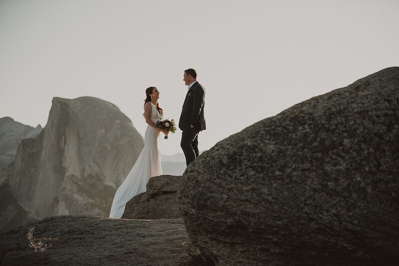 Elopement at Glacier Point in Yosemite