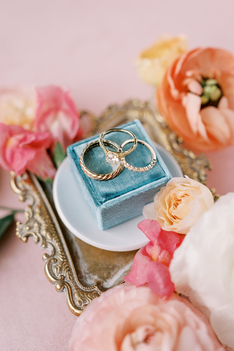 Bridal details at Appleford Estate in Villanova, Pennsylvania