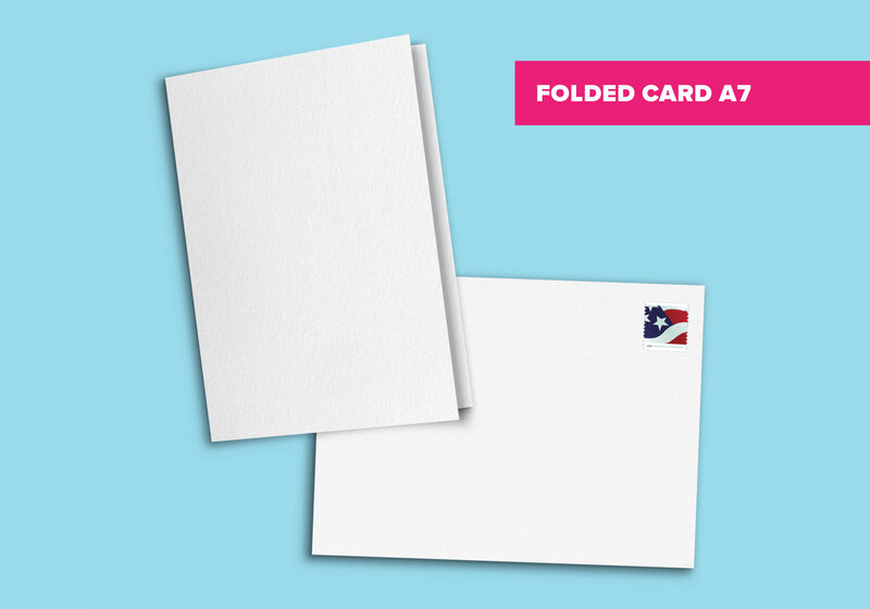 folded card A7