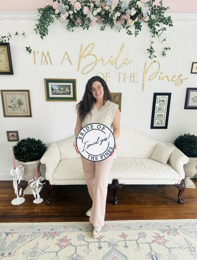 She said YES to her wedding dress