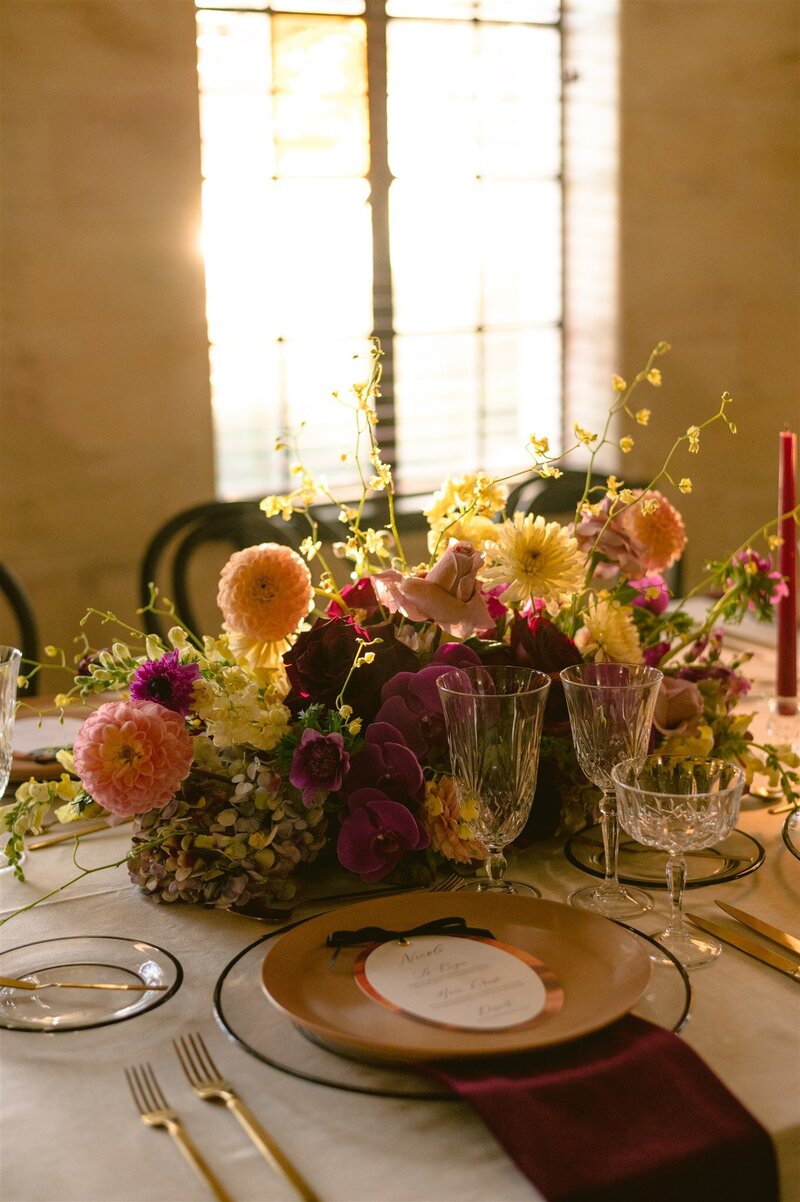 Chic wedding reception design in Tampa, Florida