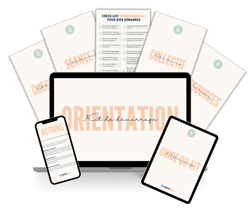 Mockup du freebie kit de démarrage