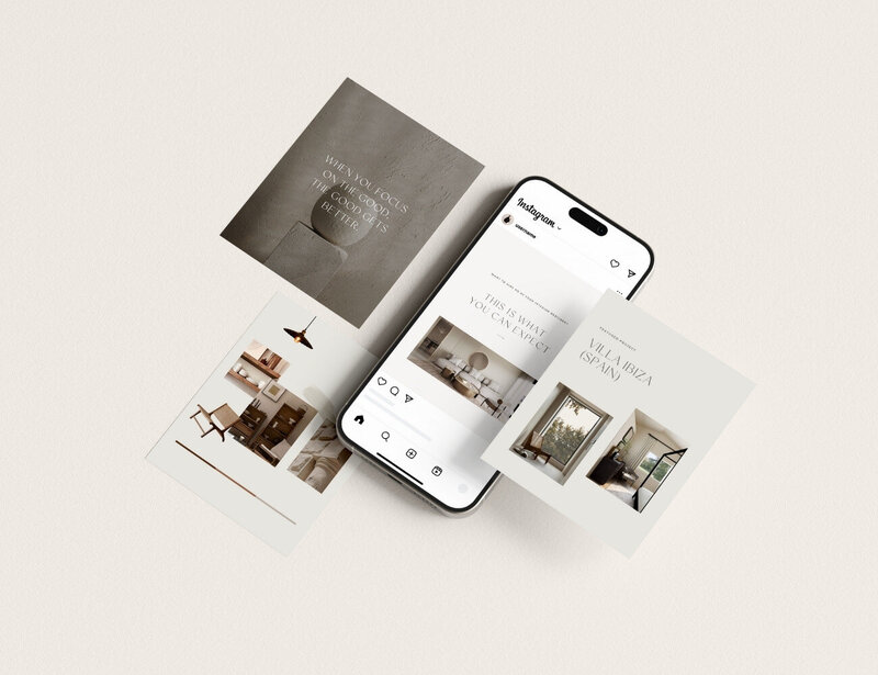 Neutrale Instagram templates Fern & Fig 12