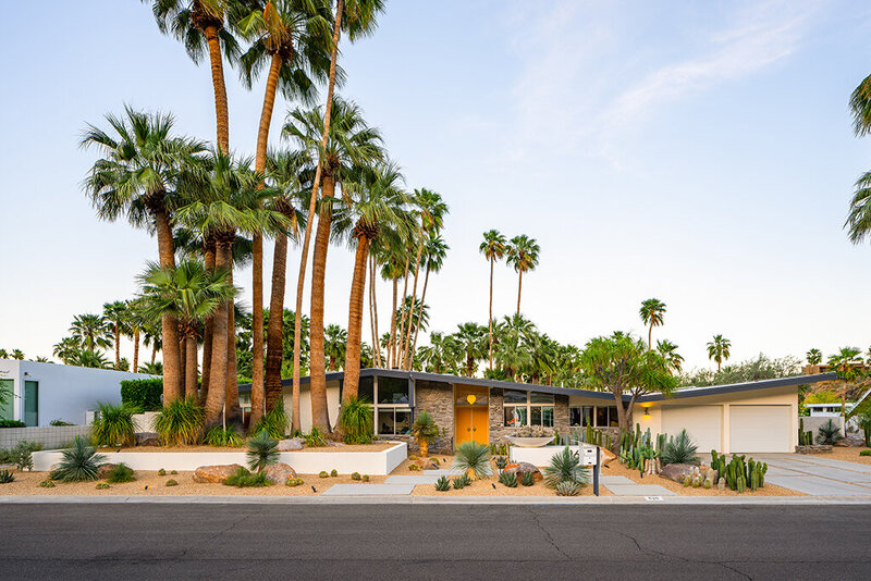 Landscape design in Palm Springs designed by Los Angeles architect