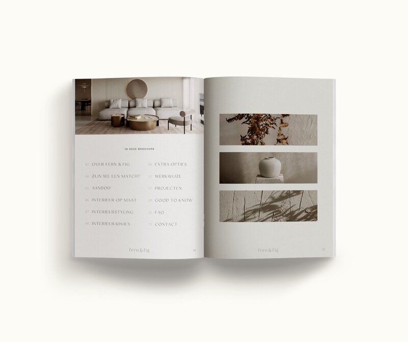 Canva brochure template Fern & Fig 3