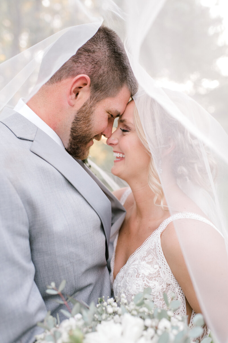 Blush and Grey Wedding at Chapel Road Retreat Fort Wayne Wedding Photographer