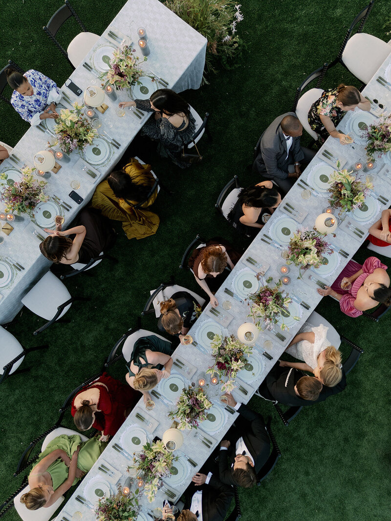 Reception design at Filoli in California