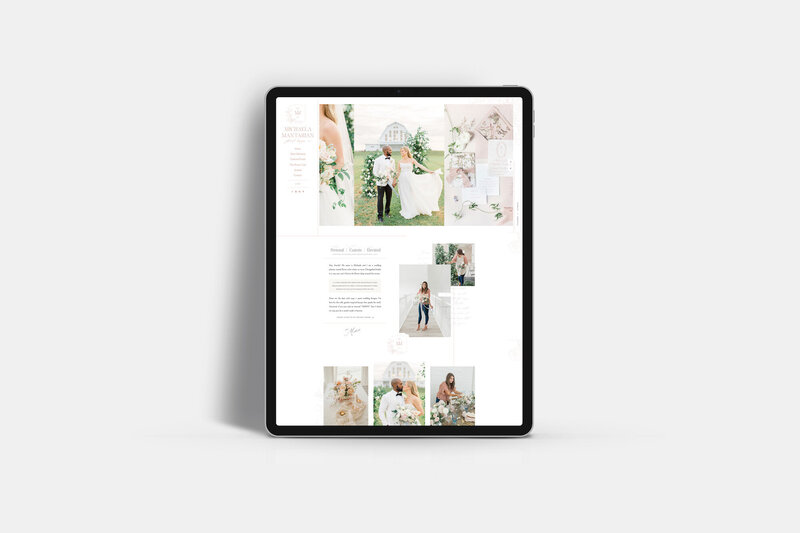 Custom Brand and Showit Web Design Website Designers for Creatives by With Grace and Gold - Michaela Mantarian Floral Design - 21