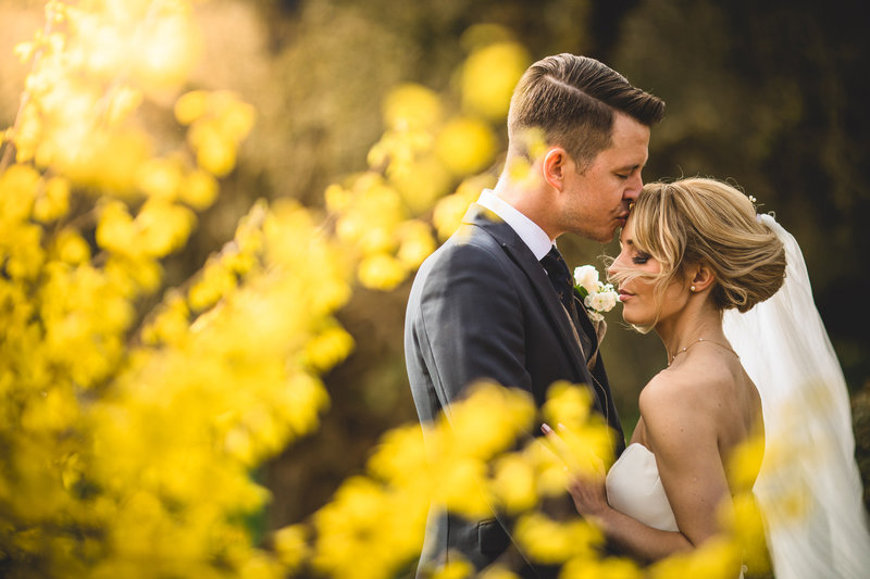 cheshire wedding photography from peckforton castle in the woodland