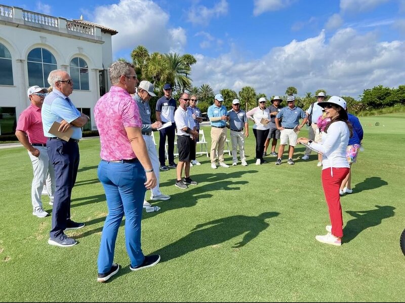 Renee O’Higgins, PGA and LPGA golf instructor Director of Golf consulting for another golf country club.