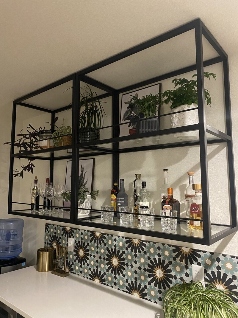 custom bar shelving