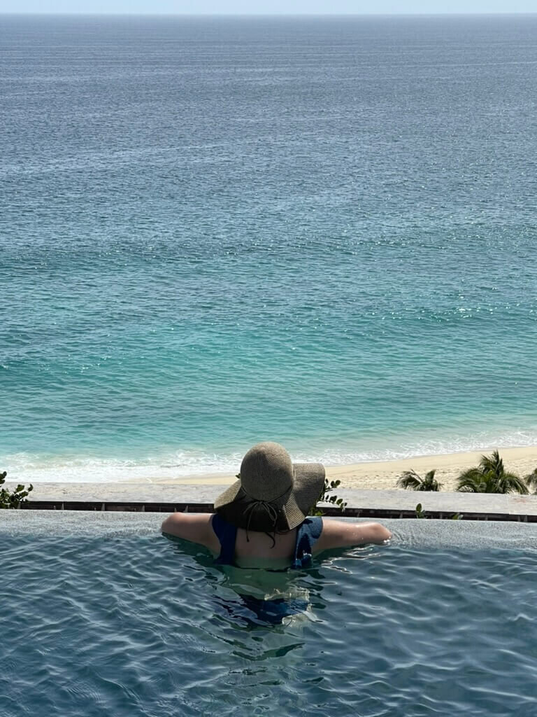 cabo mexico rooftop pool view