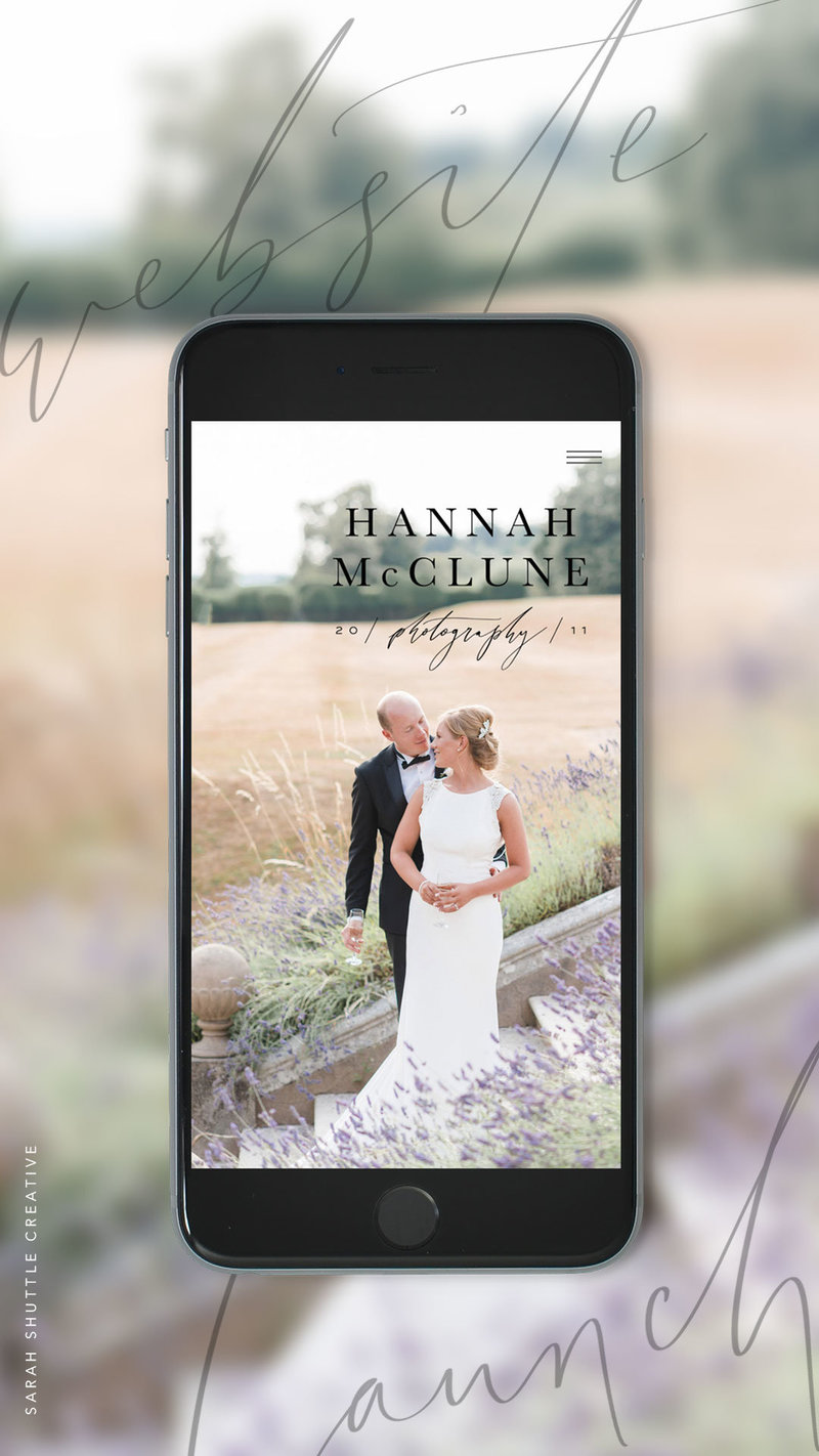 Feminine website for fine art wedding photographer with neutral colour palette. Wedding photographer website, wedding business web design, feminine web design