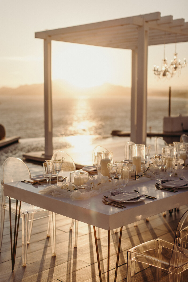 Table scape photo from Sunset Monalisa Wedding by MemoryBox