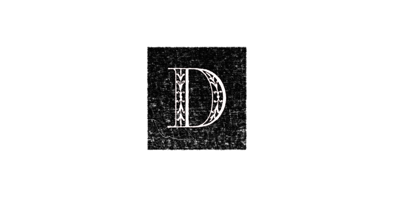 Darling Darlene Monogram Black