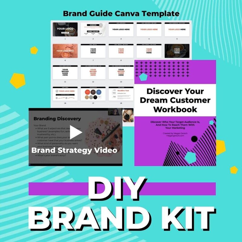 DIY Brand Kit - Includes the Discover Your Dream Customer Workbook, Brand Strategy Video, and Brand Guide Canva Template