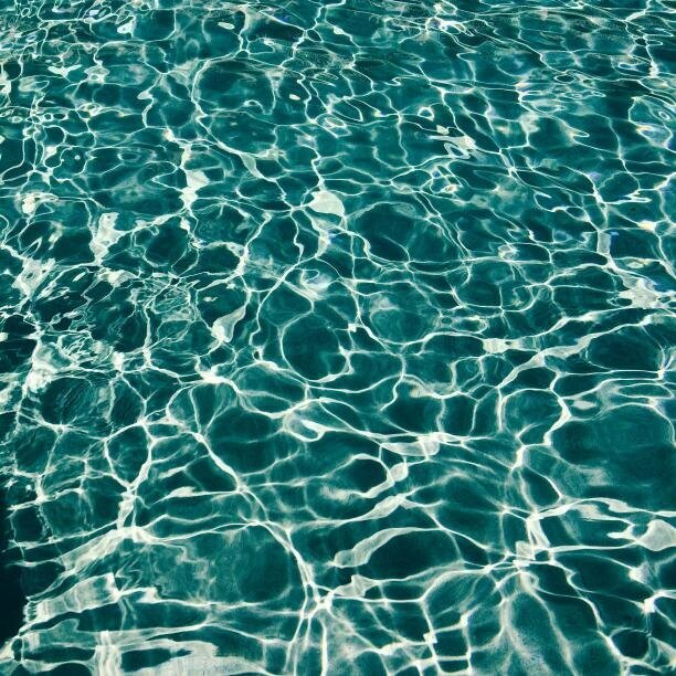 the beautiful blue water of Greece. 