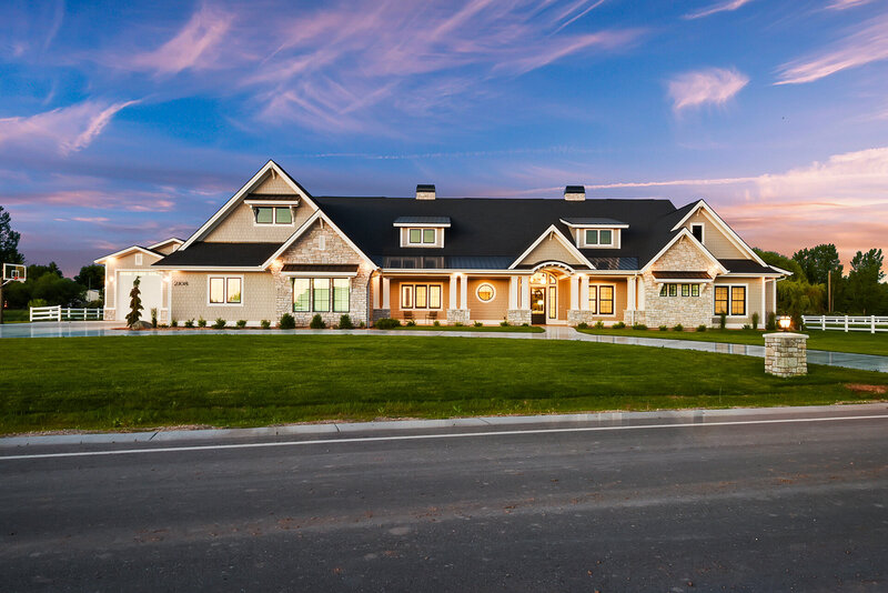 The Eastmere Estate exterior shot by Meridian Idaho Custom Home Builder Thompson Homes