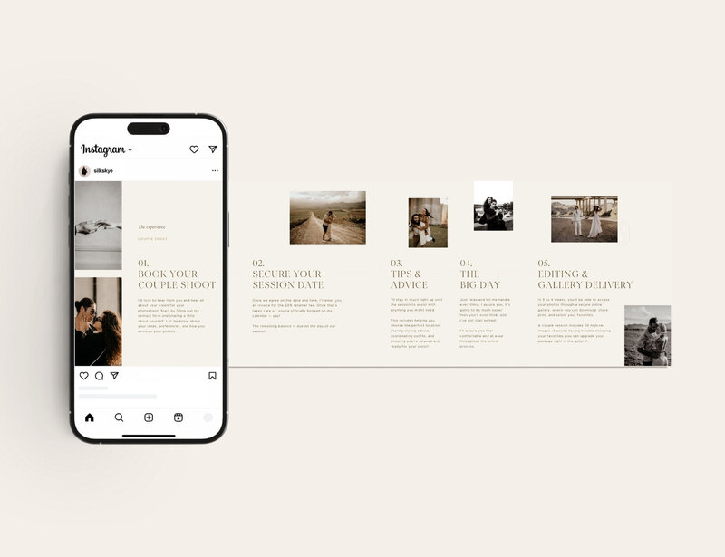 Elegant Instagram templates 4:5 Silk Skye 12