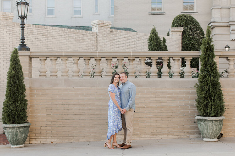 Virginia engagement photos in downtown