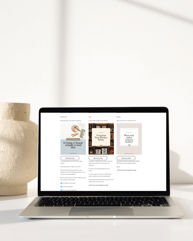 Instagram Template for Ayurveda Practitioner