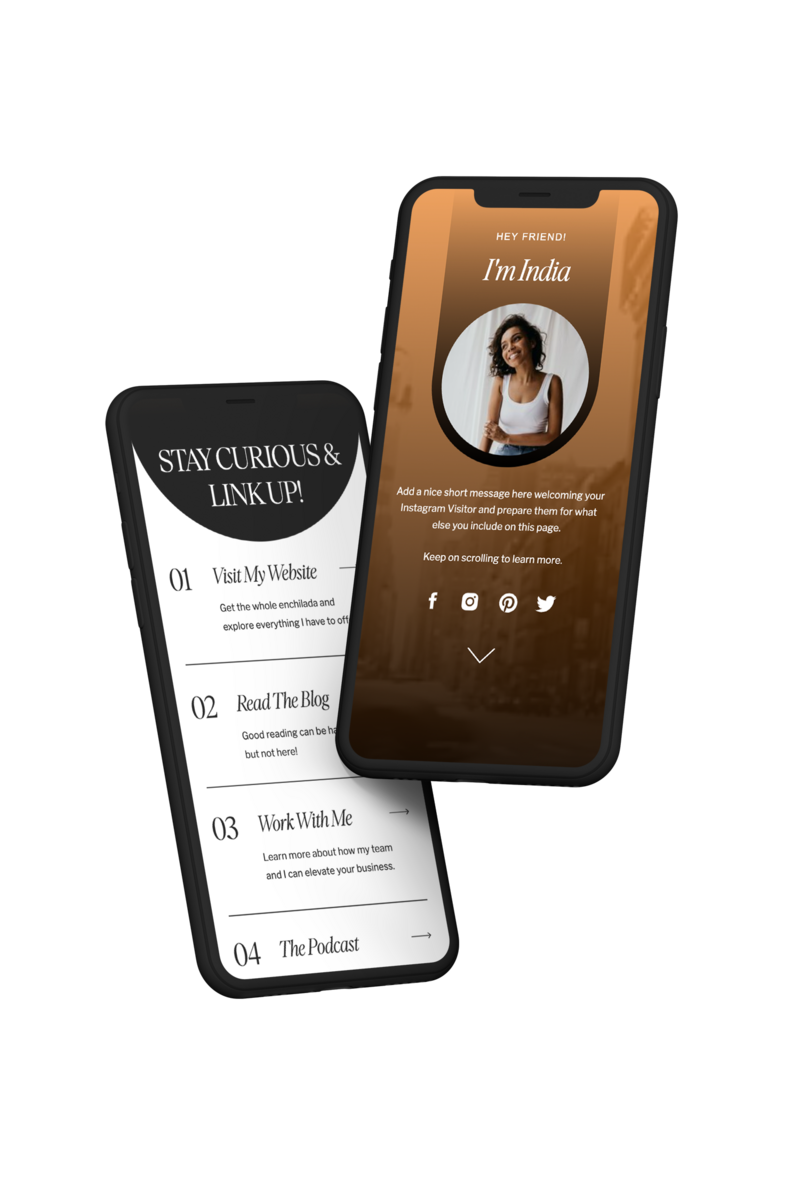Free IG Links Phone Mockup