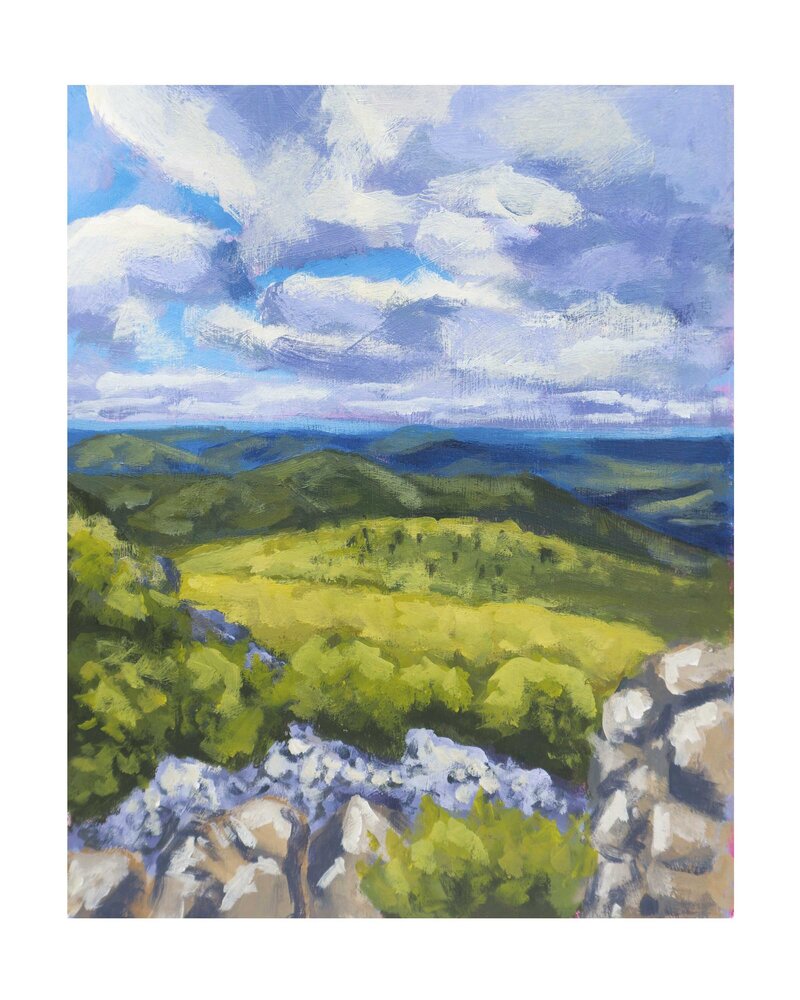 Mountain lookout 2 print by Rachel Vaught Art