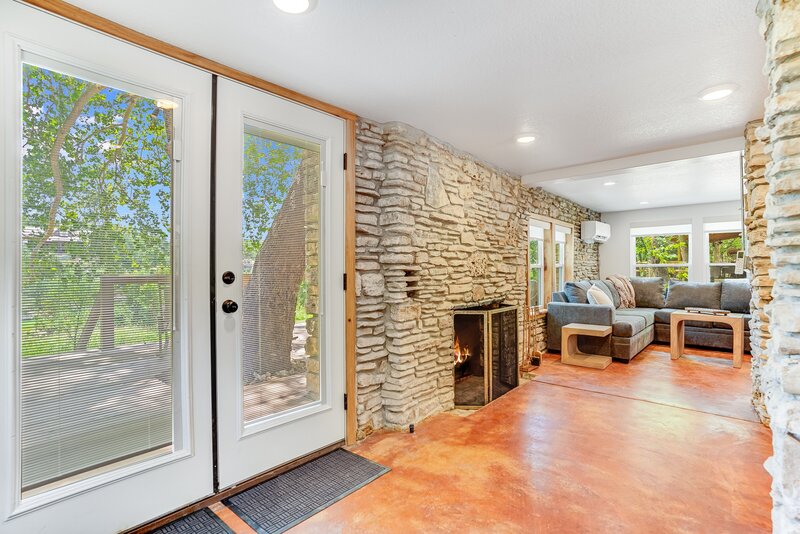 24-Back Door & Fireplace