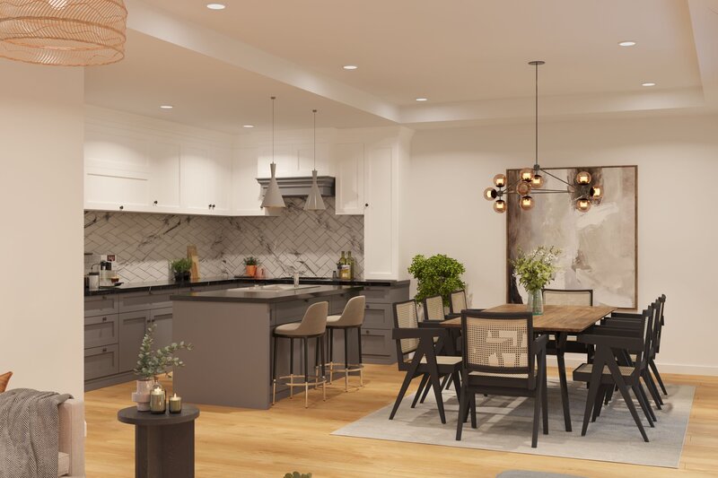 Kitchen and dining room