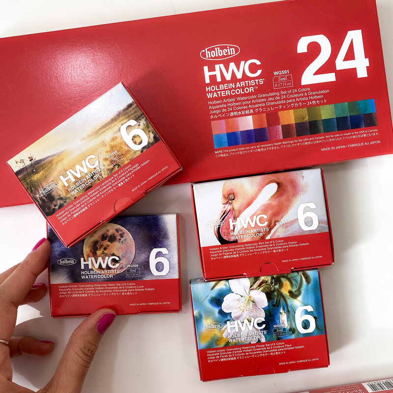 watercolor-granulating sets