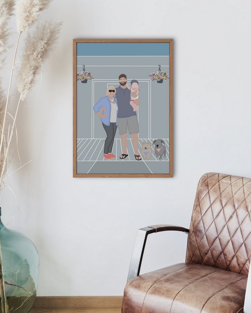 The Whites illustration mock up