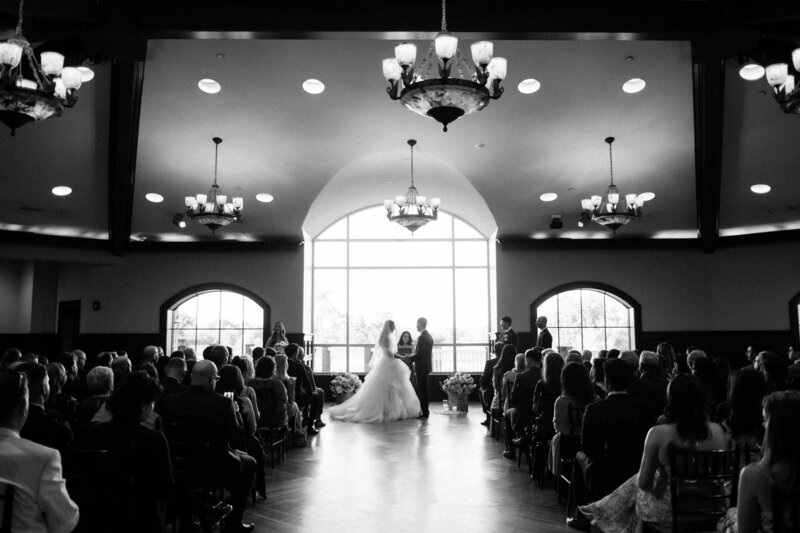 Best man wipes tears during ceremony at Glen Foerd Estate in Philadelphia, PA