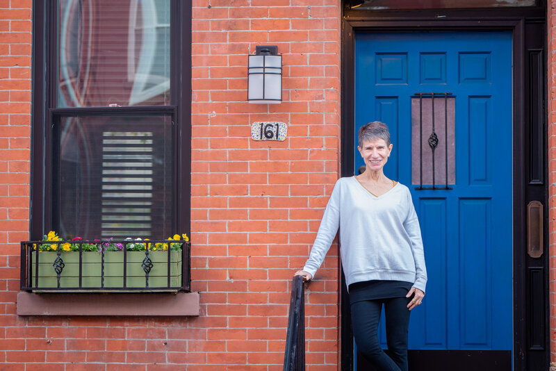 Hoboken Family Photographer Front Steps 1