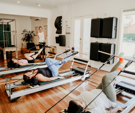 Mat Pilates class