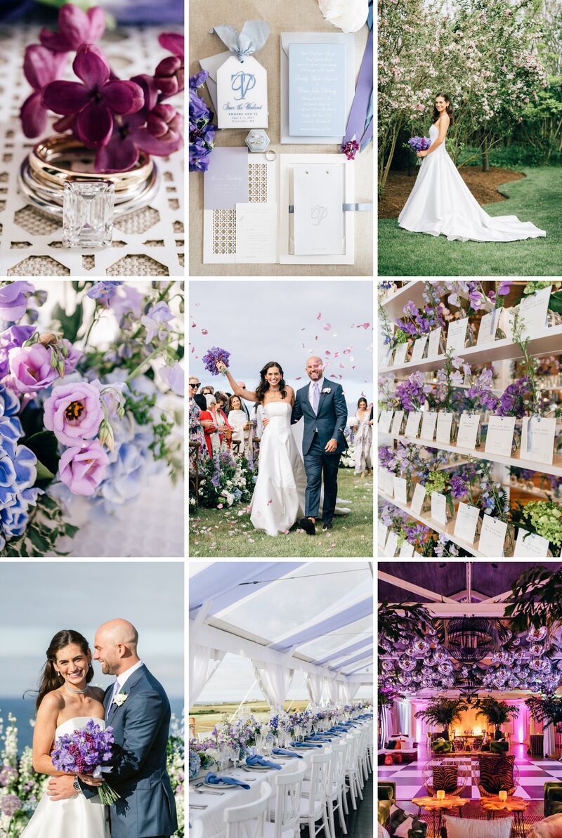 Purple themed Nantucket Wedding