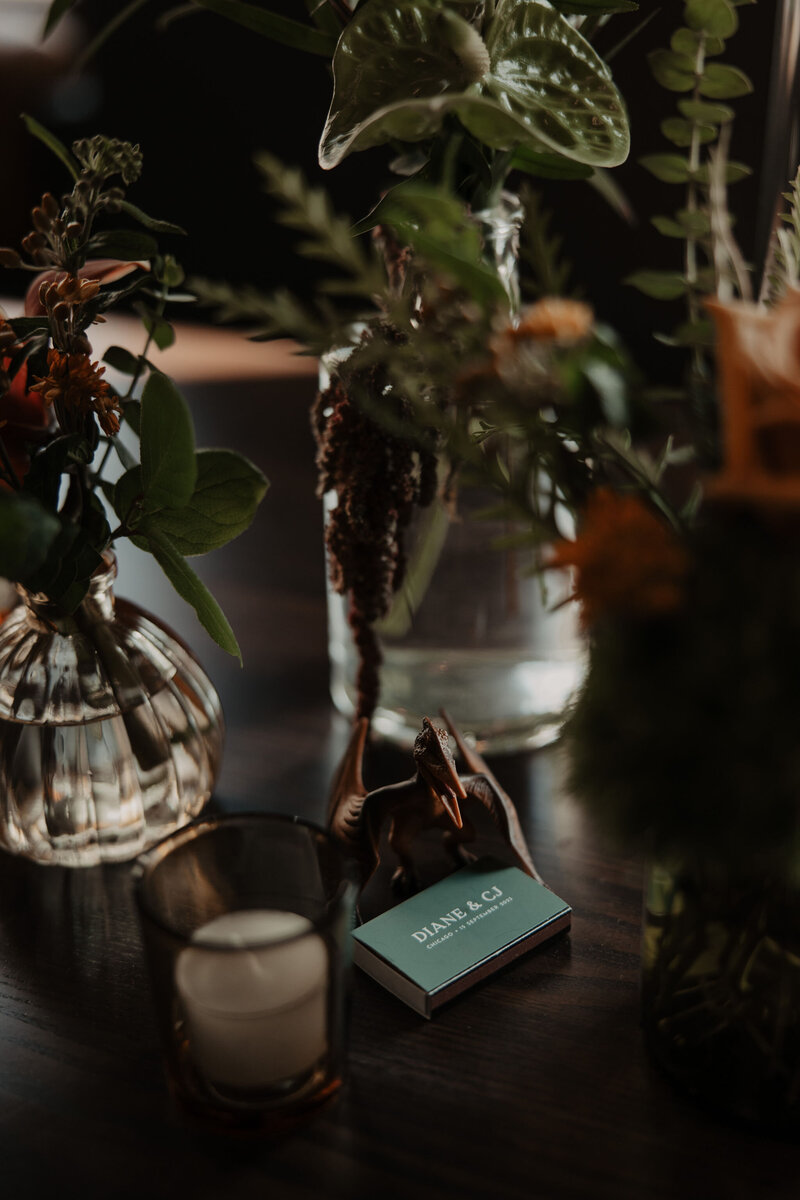 detail shots of a table setting for a destination wedding