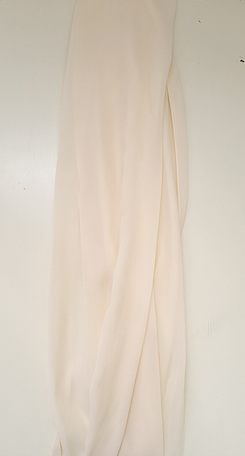 Chiffon table runner- Champagne-Rori Ranch Rentals
