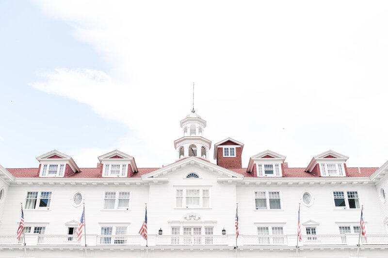 the front entrance of popular colorado wedding venue and icon the stanley hotel