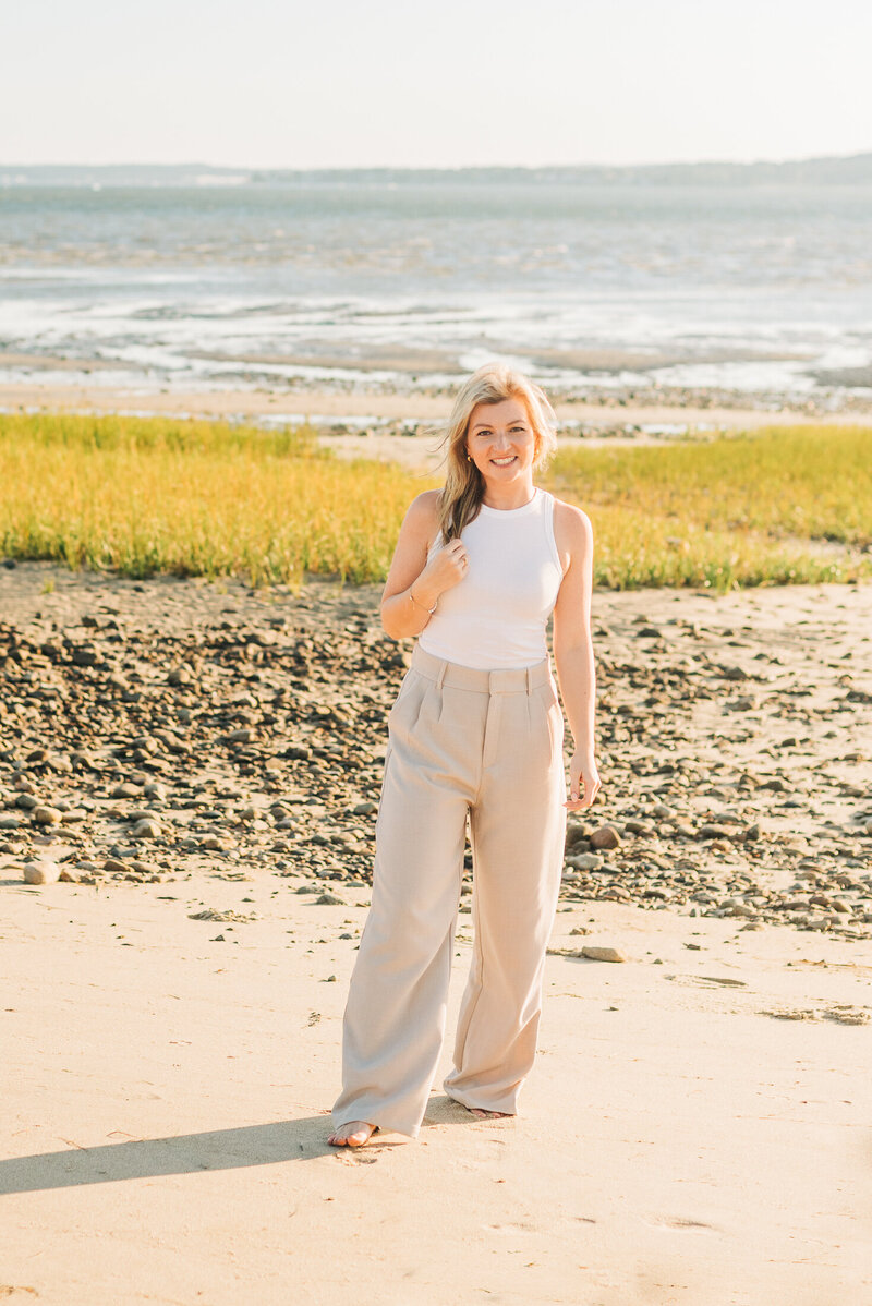 wedding photographer on a beach in maryland