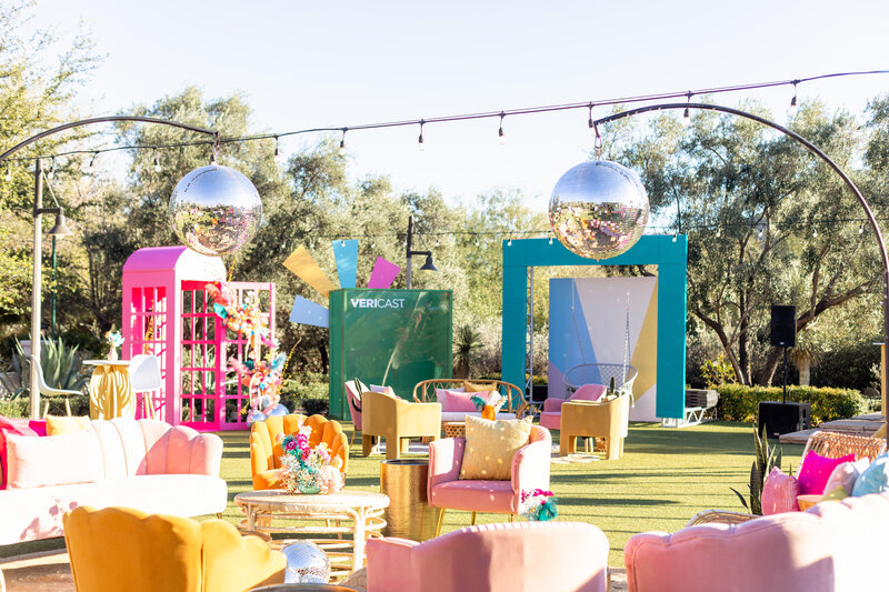 bachelorette party setup by Dang! Fine Rentals
