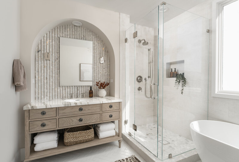 bathroom with large vanity
