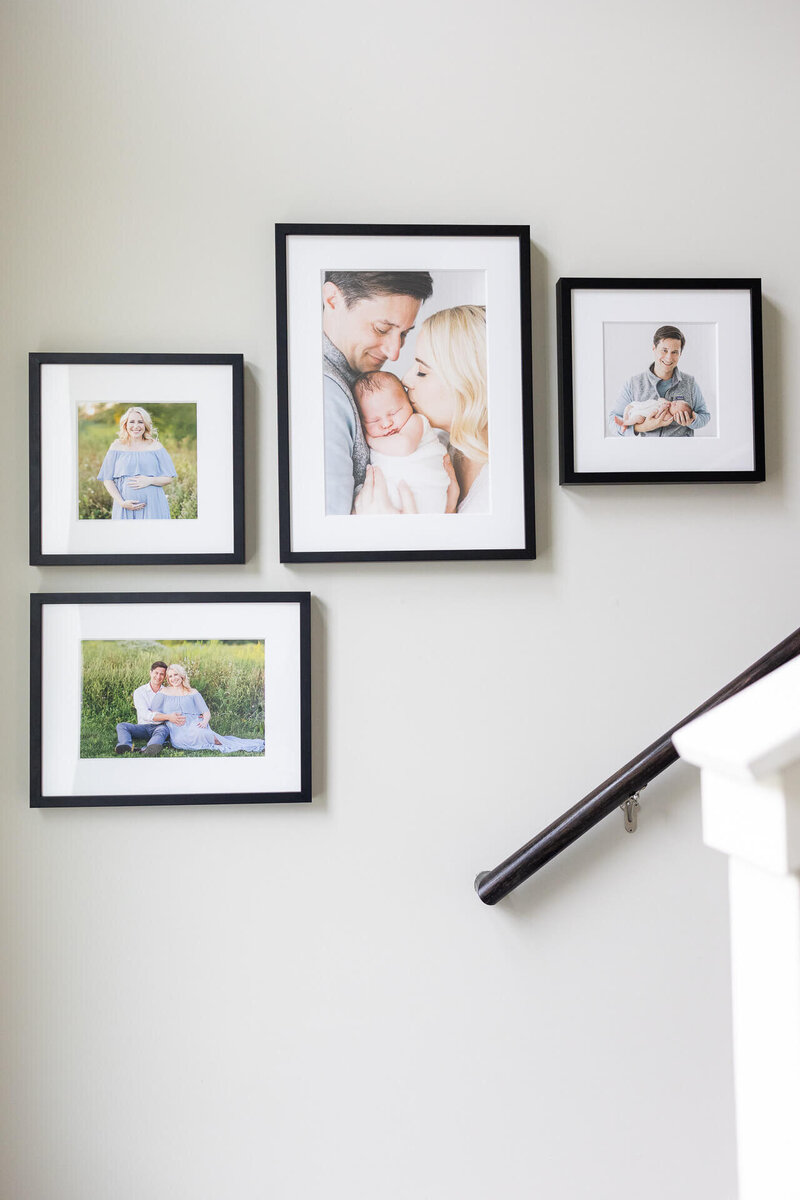 Stairway gallery wall